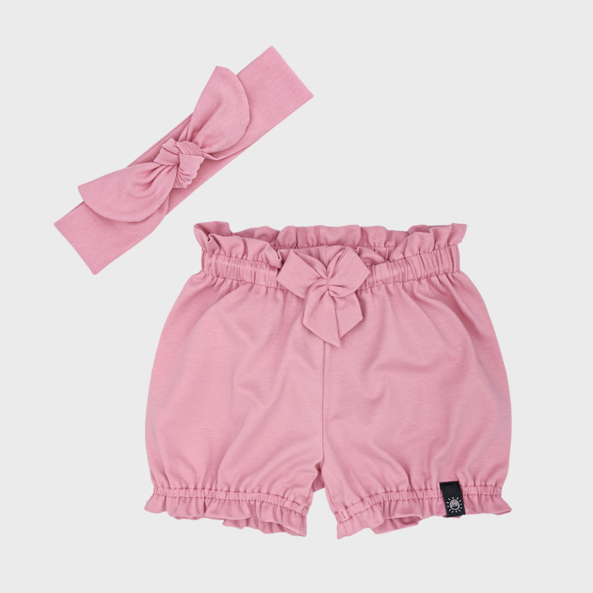 Fodros nadrág és hajpánt szett - rózsa - Pippadu