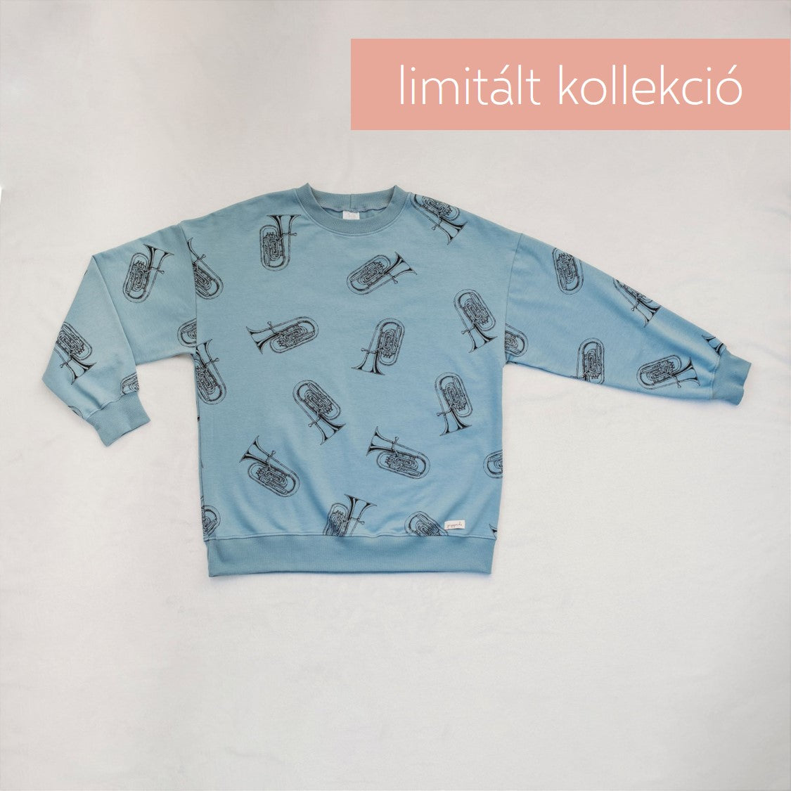 Tuba mintás limitált kollekciós felnőtt pulóver akár anya-fia, anya-lánya szettben - pippadu