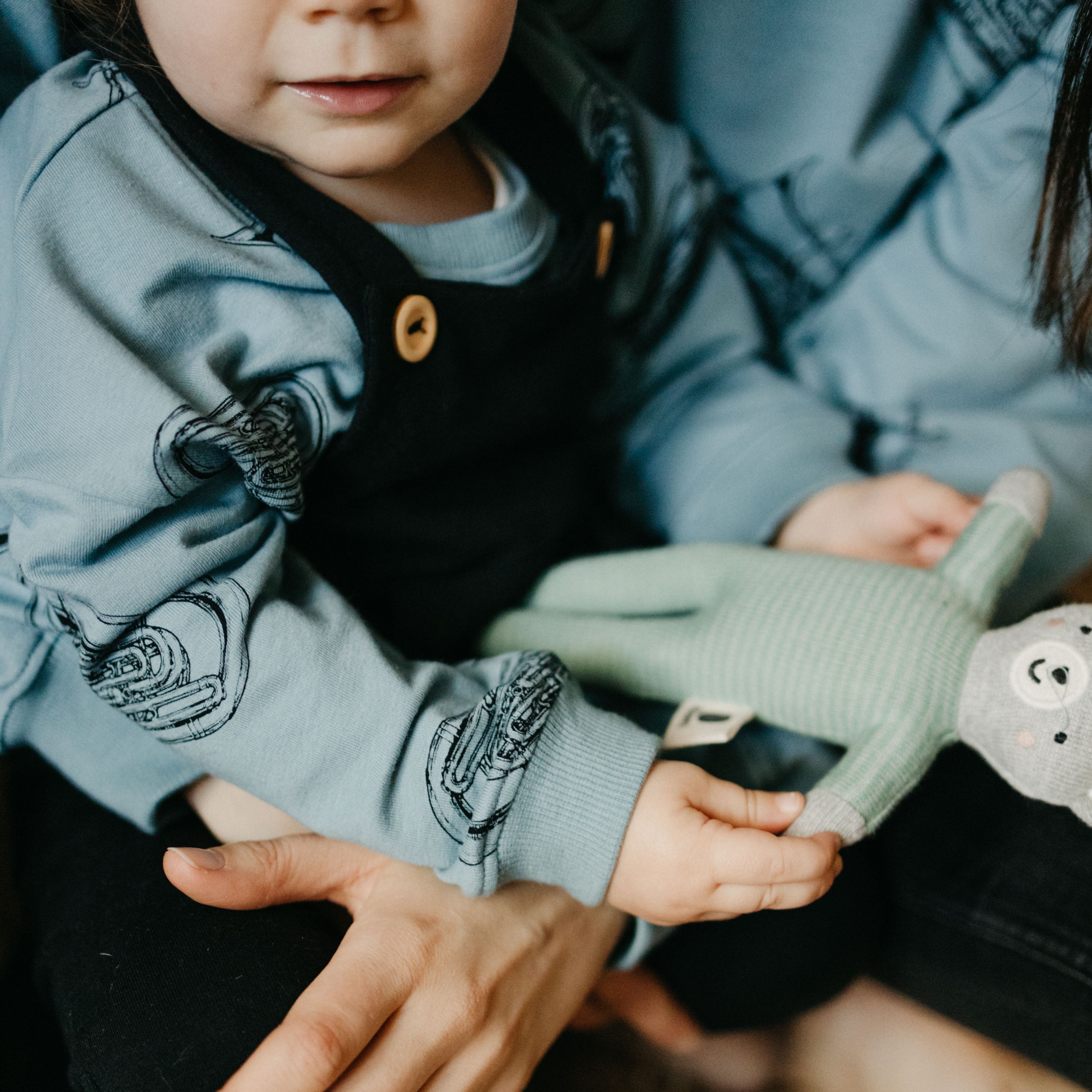 Pippadu egyedi gyerek pulóver tuba mintával