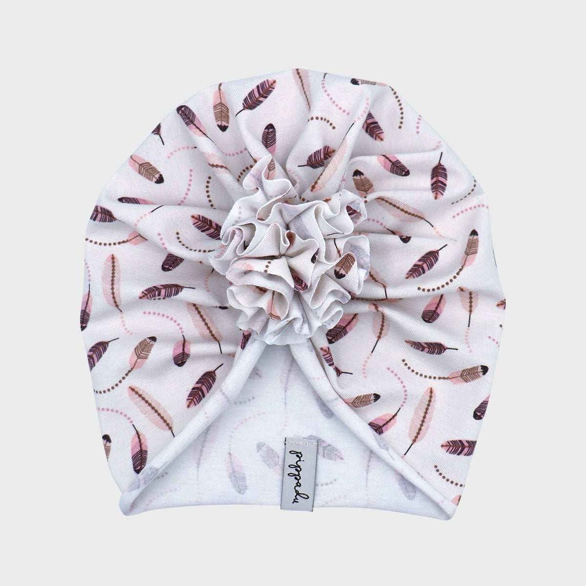 Tavaszi turbánka - mesetollak mintával - pippadu