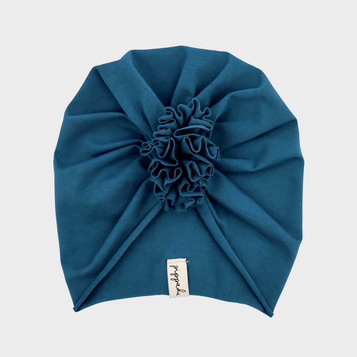 Tavaszi turbánka - pávakék színben - pippadu