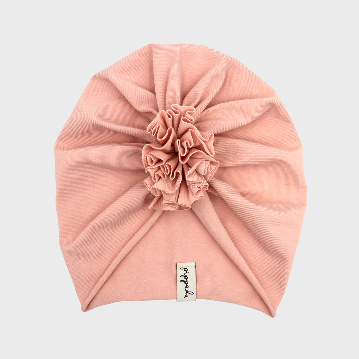 Tavaszi turbánka - púderrózsaszín színben - pippadu