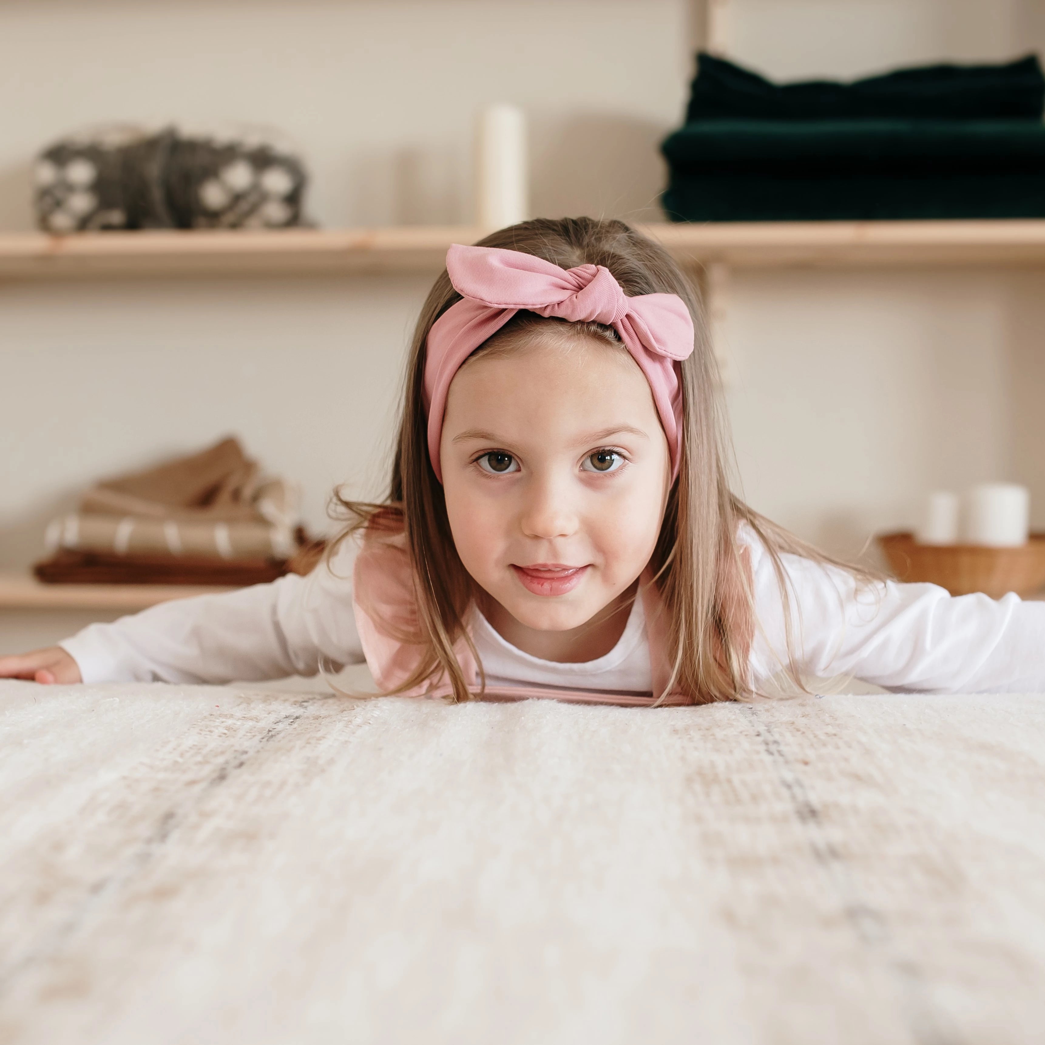 Rózsa hajpánt - pippadu - gyerek kiegészítő - anya-lánya szett