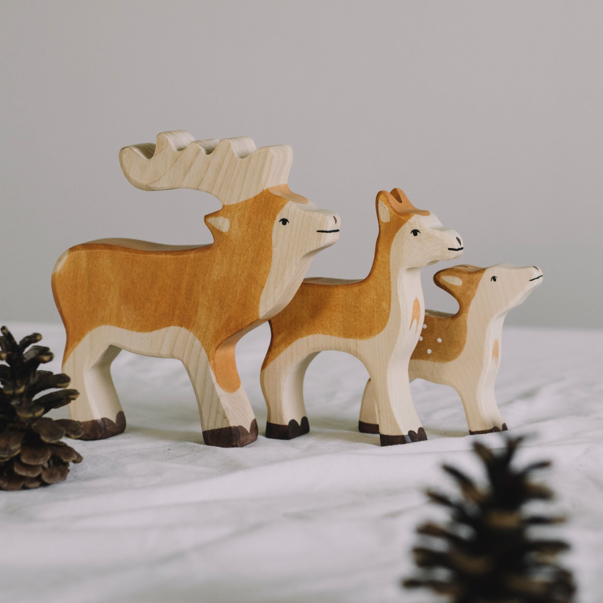 Holztiger fajátékok a pippadu polcain - szarvas, őz, őzgida - www.pippadu.hu