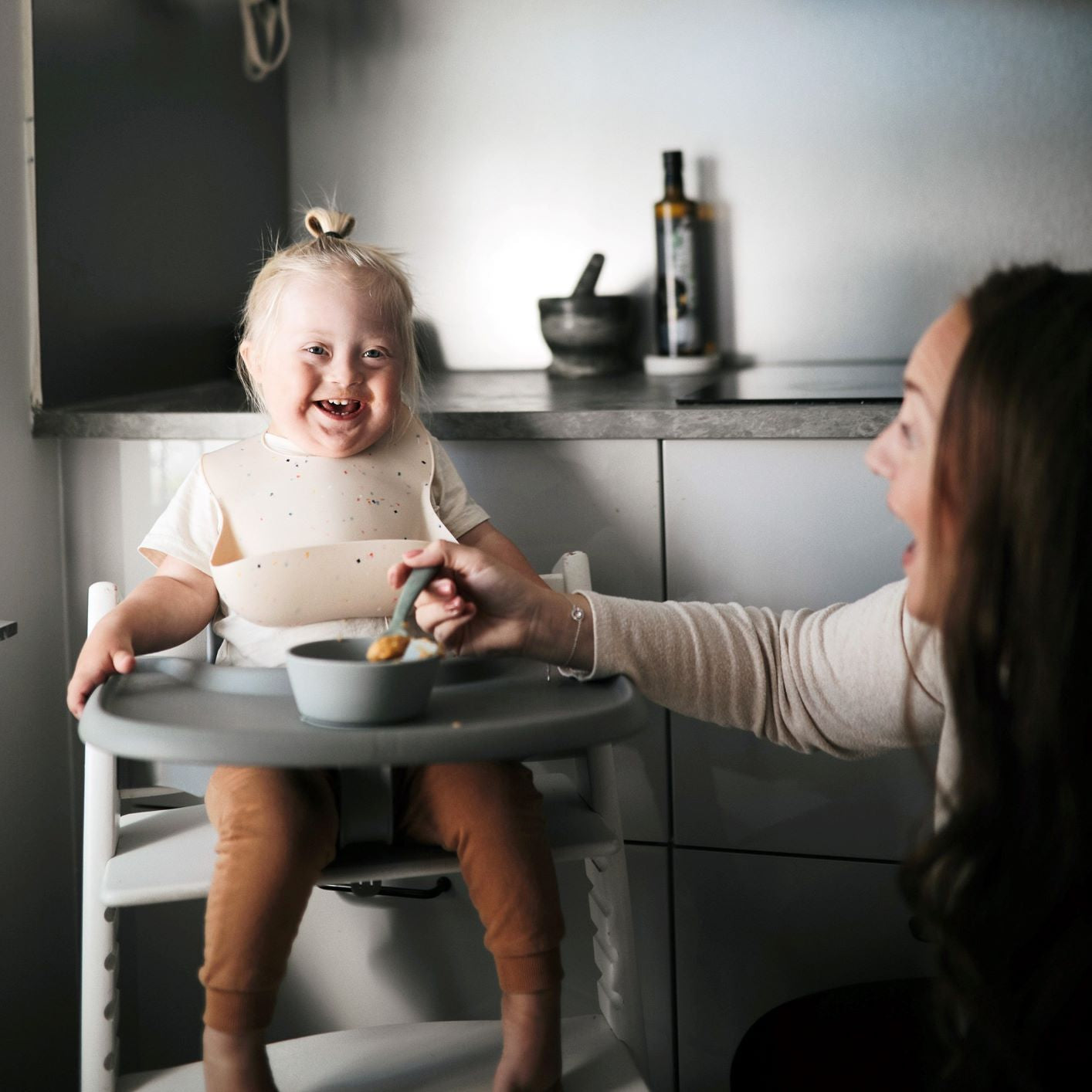 Mushie babakanál szett - púderrózsaszín és homok színben - pippadu