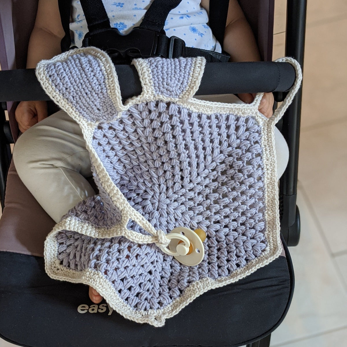 Nyuszifüles szundikendő - hamvaslila - Pippadu