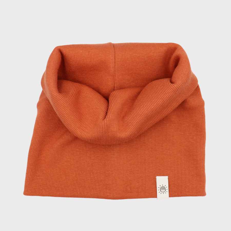 Csősál beanie sapkához - terrakotta - Pippadu