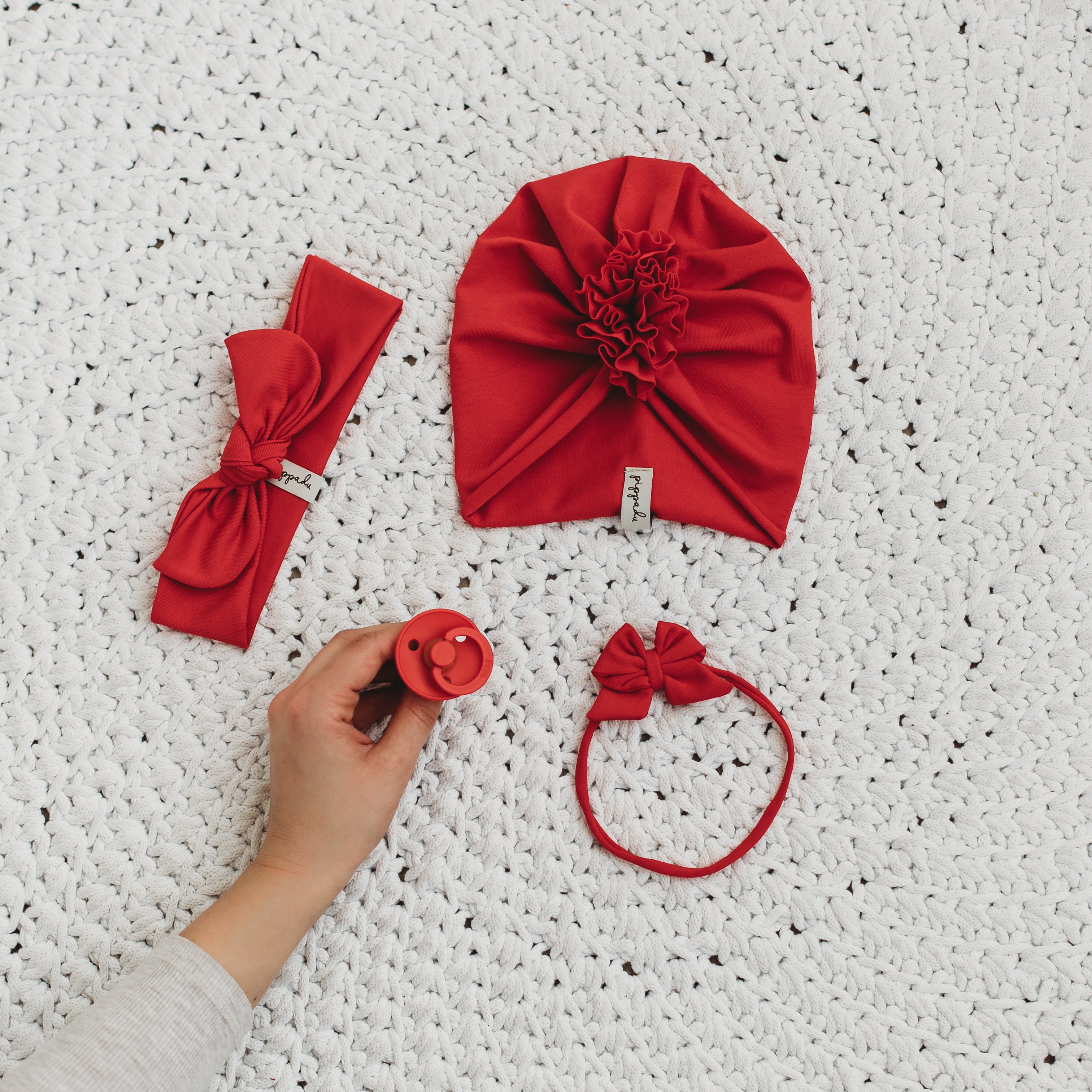 Masnis hajpánt - piros kiegészítők - baba-mama a pippadu.hu-n