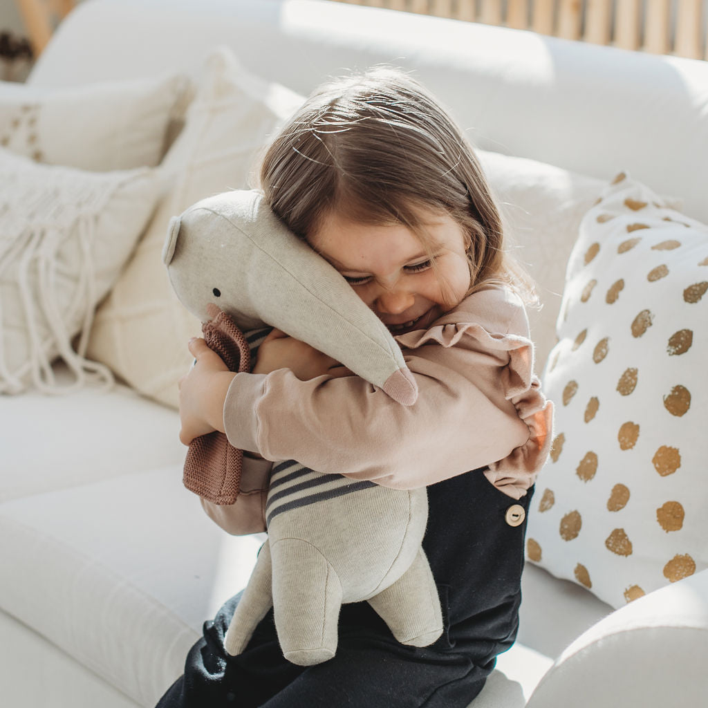 Cappuccino pulóver fodorral - gyerek pulóver - pippadu