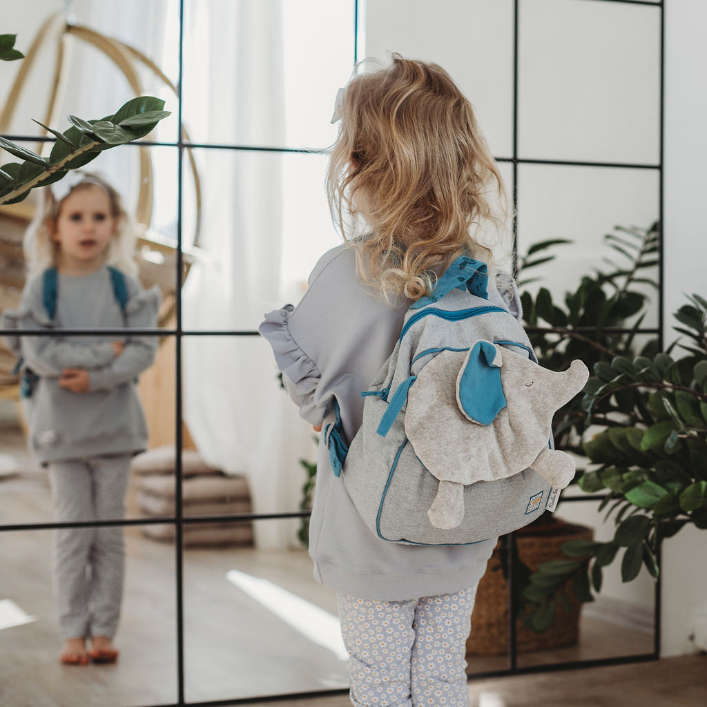 Gyerek pulóver fodorral és margaréta leggings - kézzel készült - pippadu