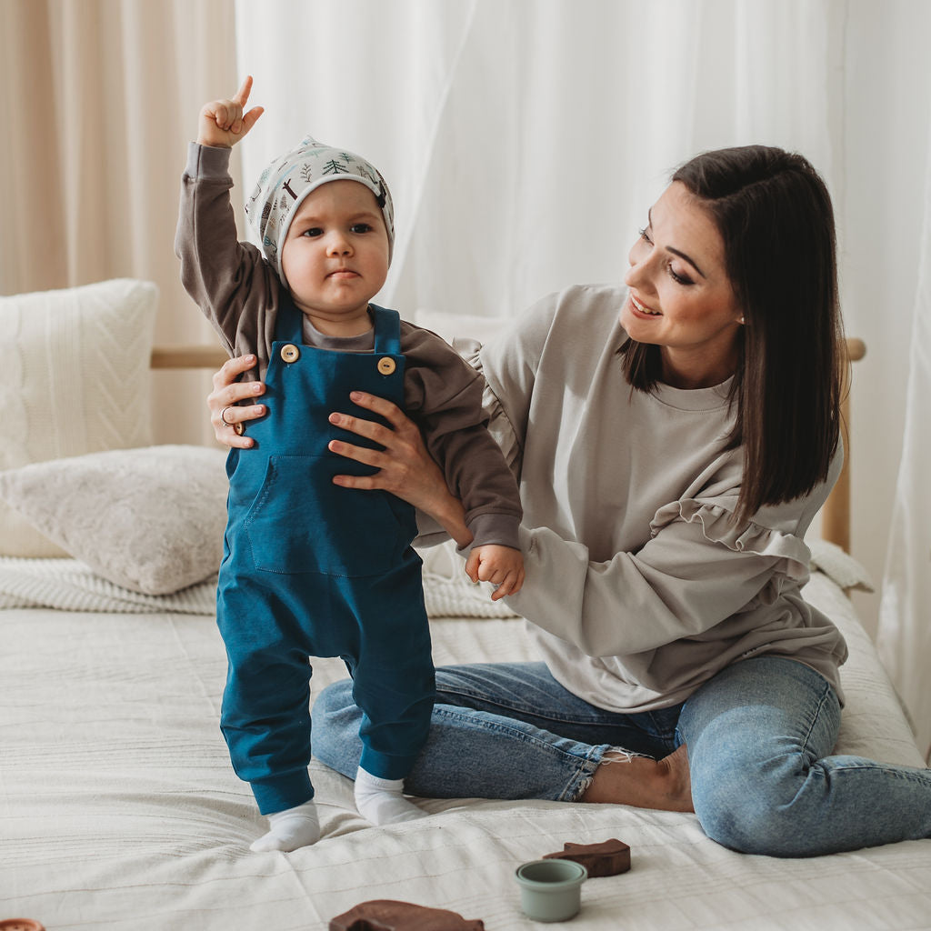 Gyerek pulóver barna uniszex - pippadu