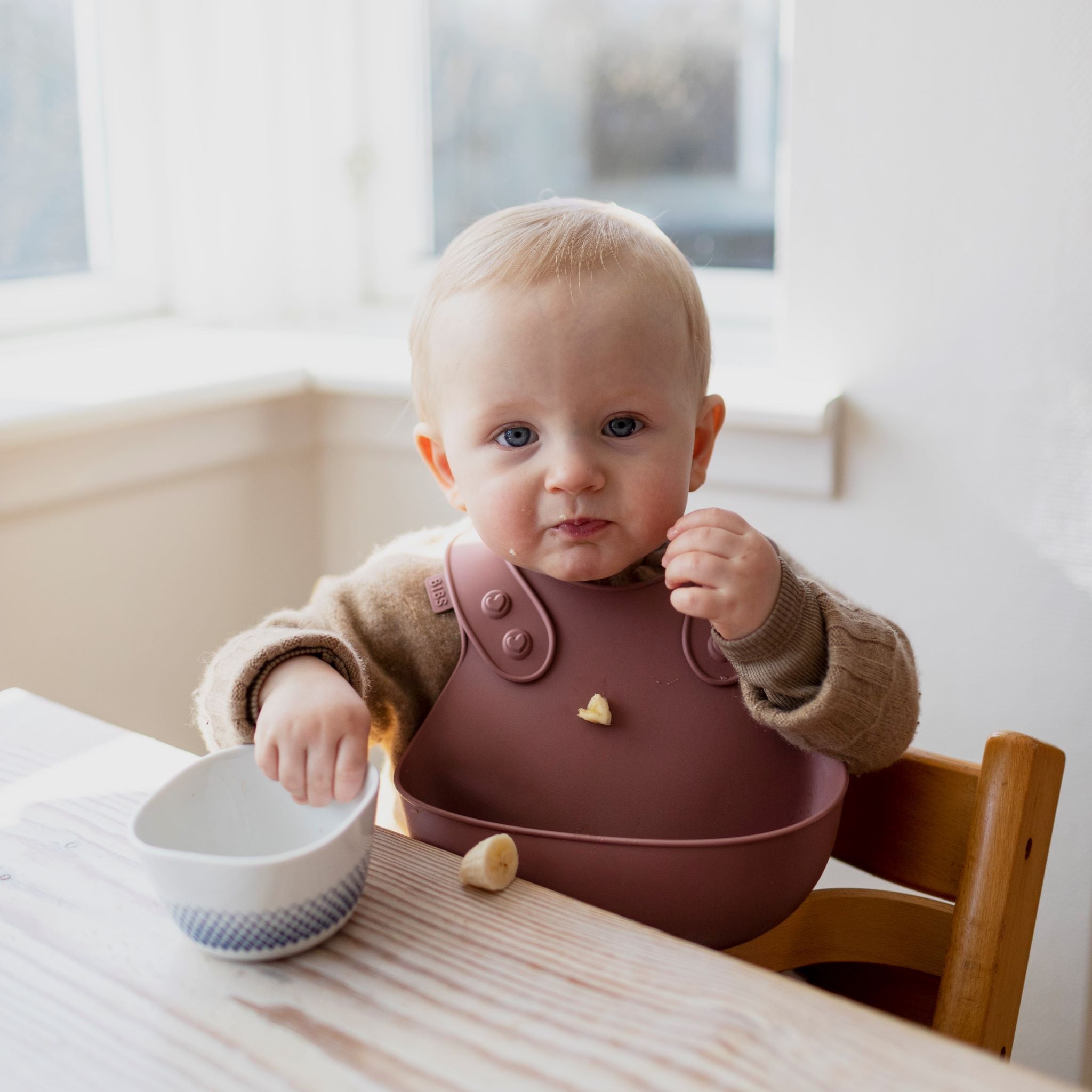BIBS előke mackó színben - kisbaba - pippadu