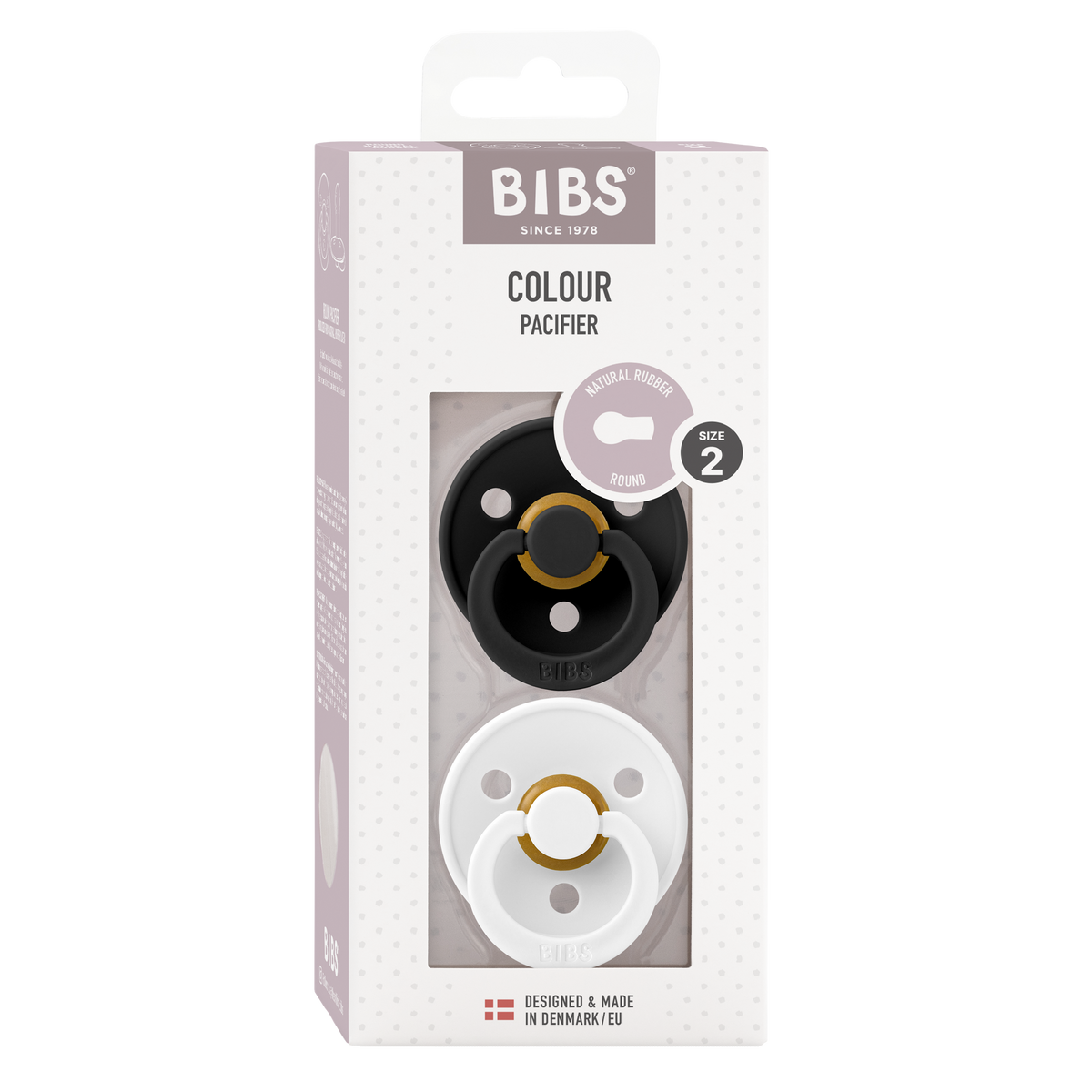 BIBS Colour natúr kaucsuk cumifejjel cseresznye forma - pippadu - újszülött kortól