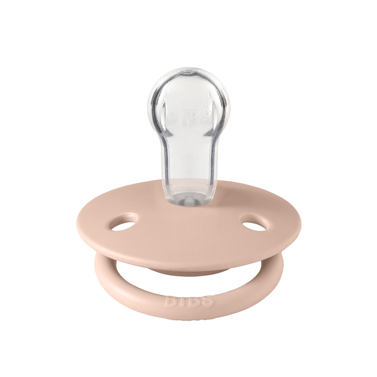 BIBS De Lux cumi púderrózsaszín, szilikon cumifejjel