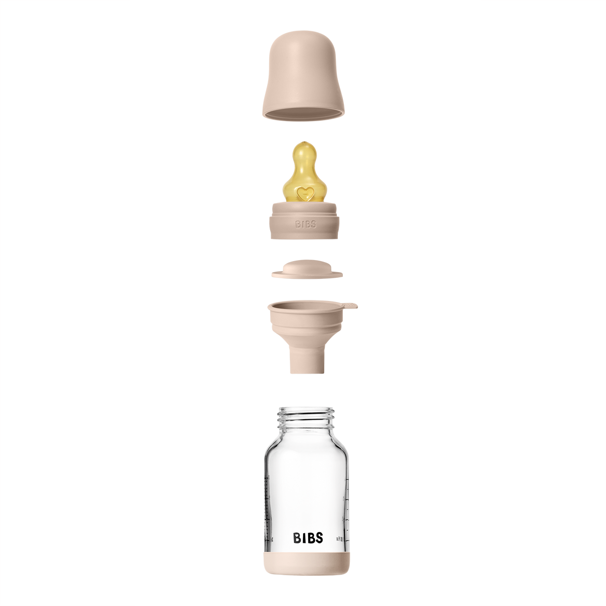 BIBS üveg cumisüvegszett (púderrózsaszín) 120 ml