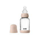 BIBS üveg cumisüvegszett (púderrózsaszín) szilikon cumifejjel 120 ml-es űrtartalommal