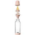 BIBS üveg cumisüvegszett (púderrózsaszín) - 240 ml - Pippadu
