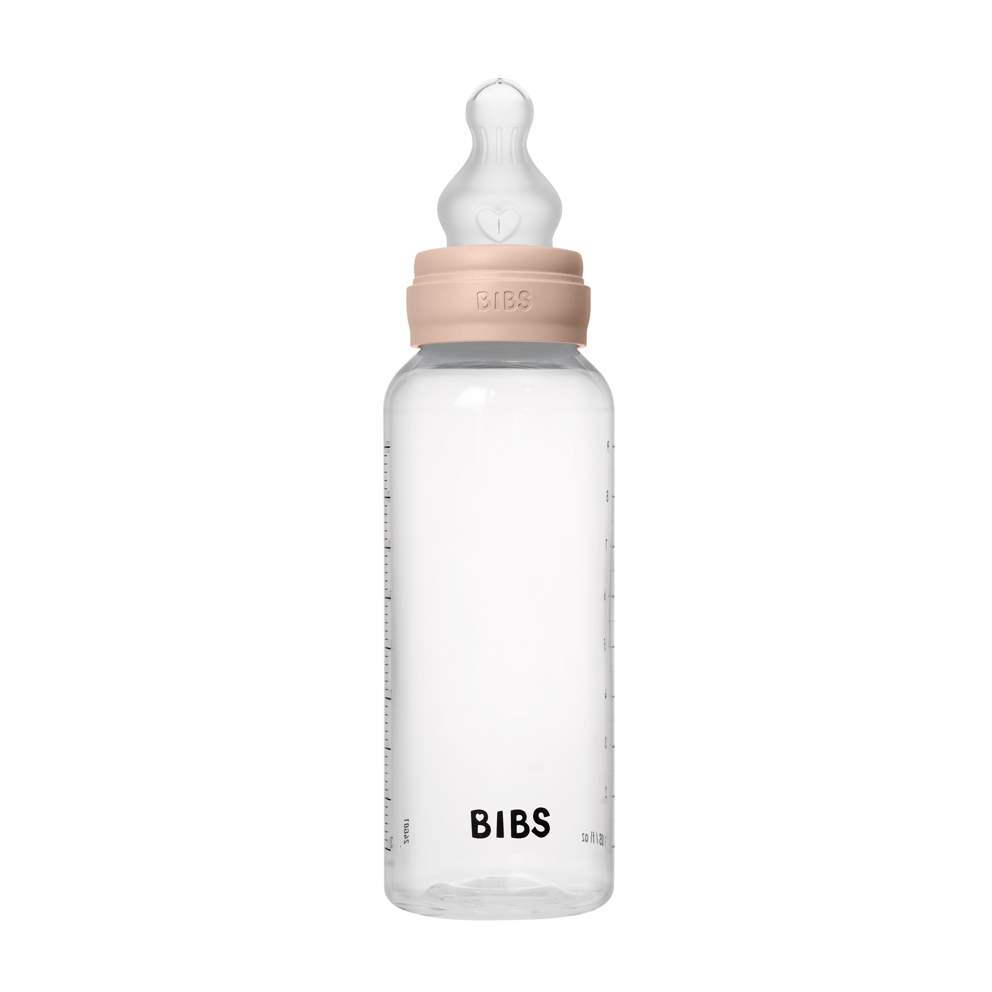 BIBS cumisüvegszett (Púderrózsaszín) 270 ml szilikon cumifejjel