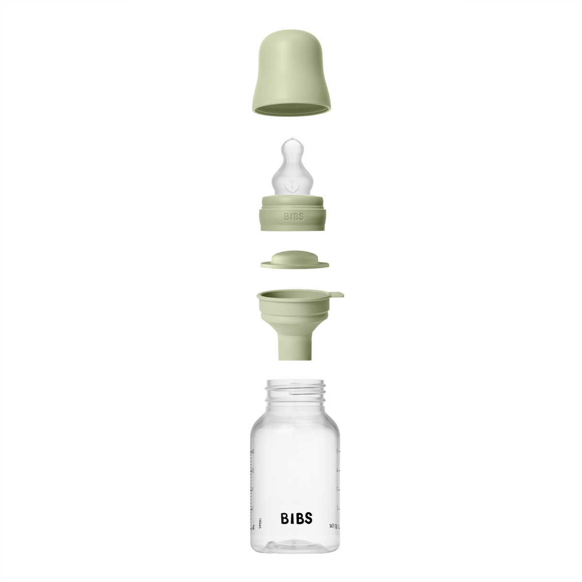 BIBS cumisüvegszett (Zsálya) 150 ml szilikon cumifejjel