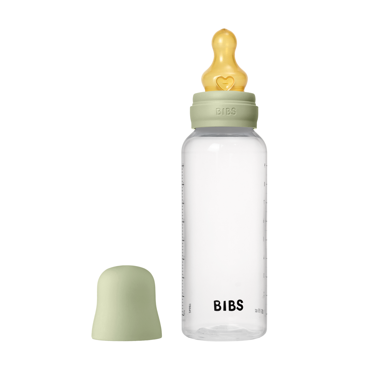 BIBS cumisüvegszett (Zsálya) 270 ml natúr kaucsuk cumifejjel