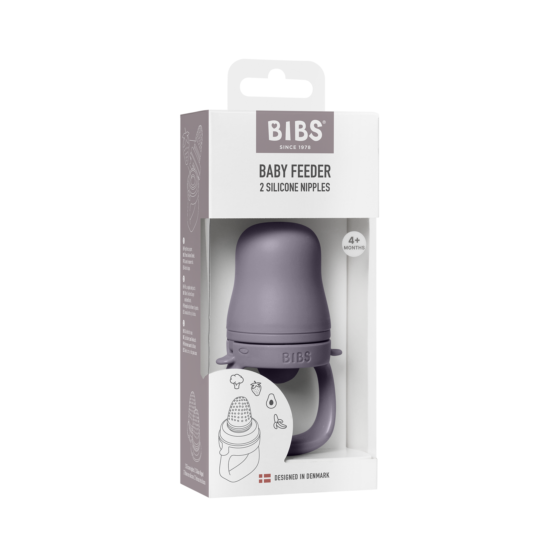 BIBS etetőcumi - pasztellszürke