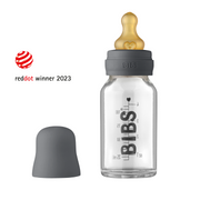 BIBS üveg cumisüvegszett - grafit - 110 ml