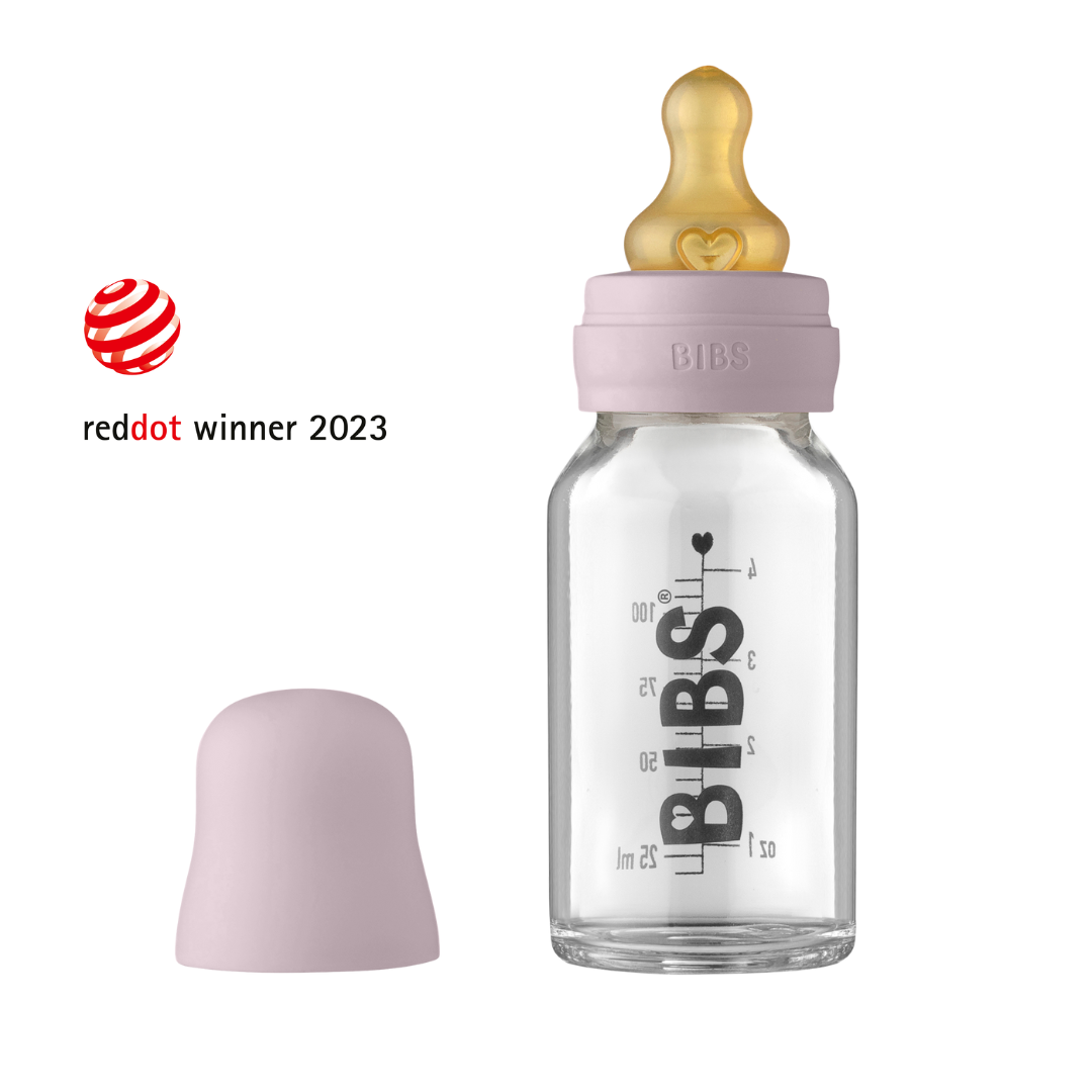 BIBS üveg cumisüvegszett - hamvas lila - 110 ml - Pippadu