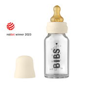 BIBS üveg cumisüvegszett - krémfehér - 110 ml - Pippadu