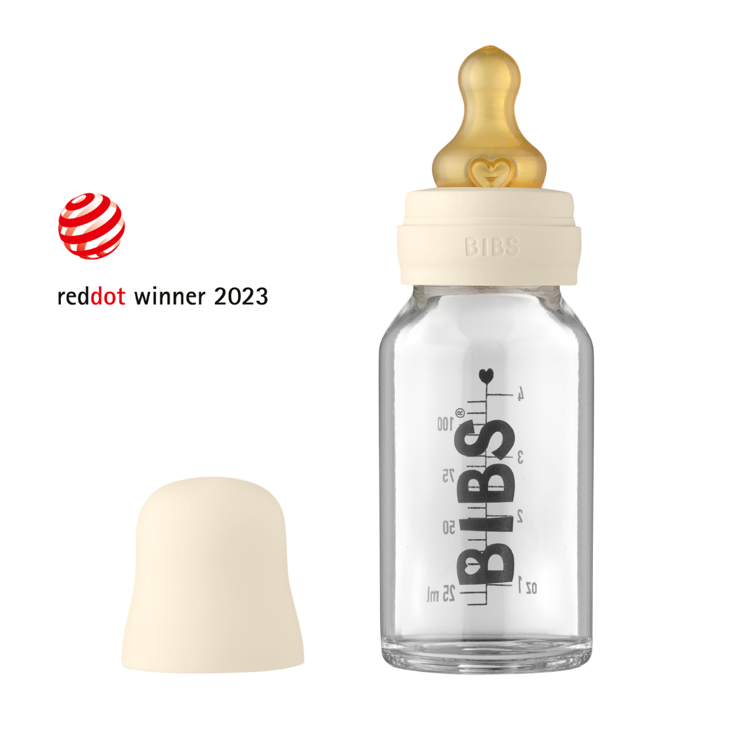 BIBS üveg cumisüvegszett - krémfehér - 110 ml - Pippadu