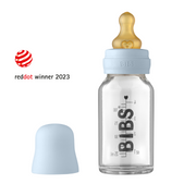 BIBS üveg cumisüvegszett - pasztellkék - 110 ml