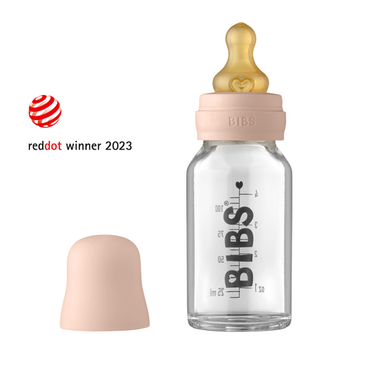 BIBS cumisüveg szett - púderrózsaszín - 110 ml