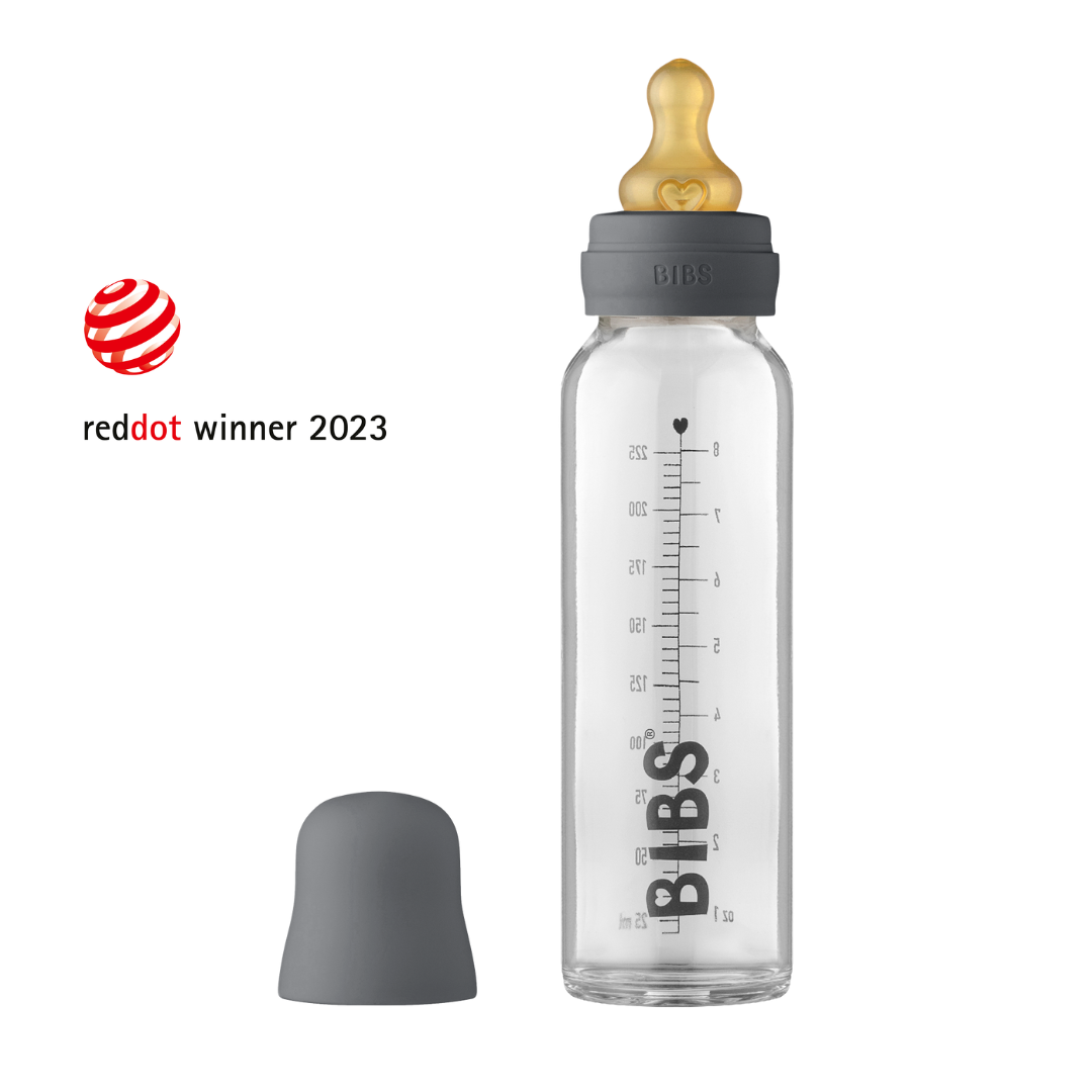 BIBS üveg cumisüvegszett - grafit - 225 ml - Pippadu