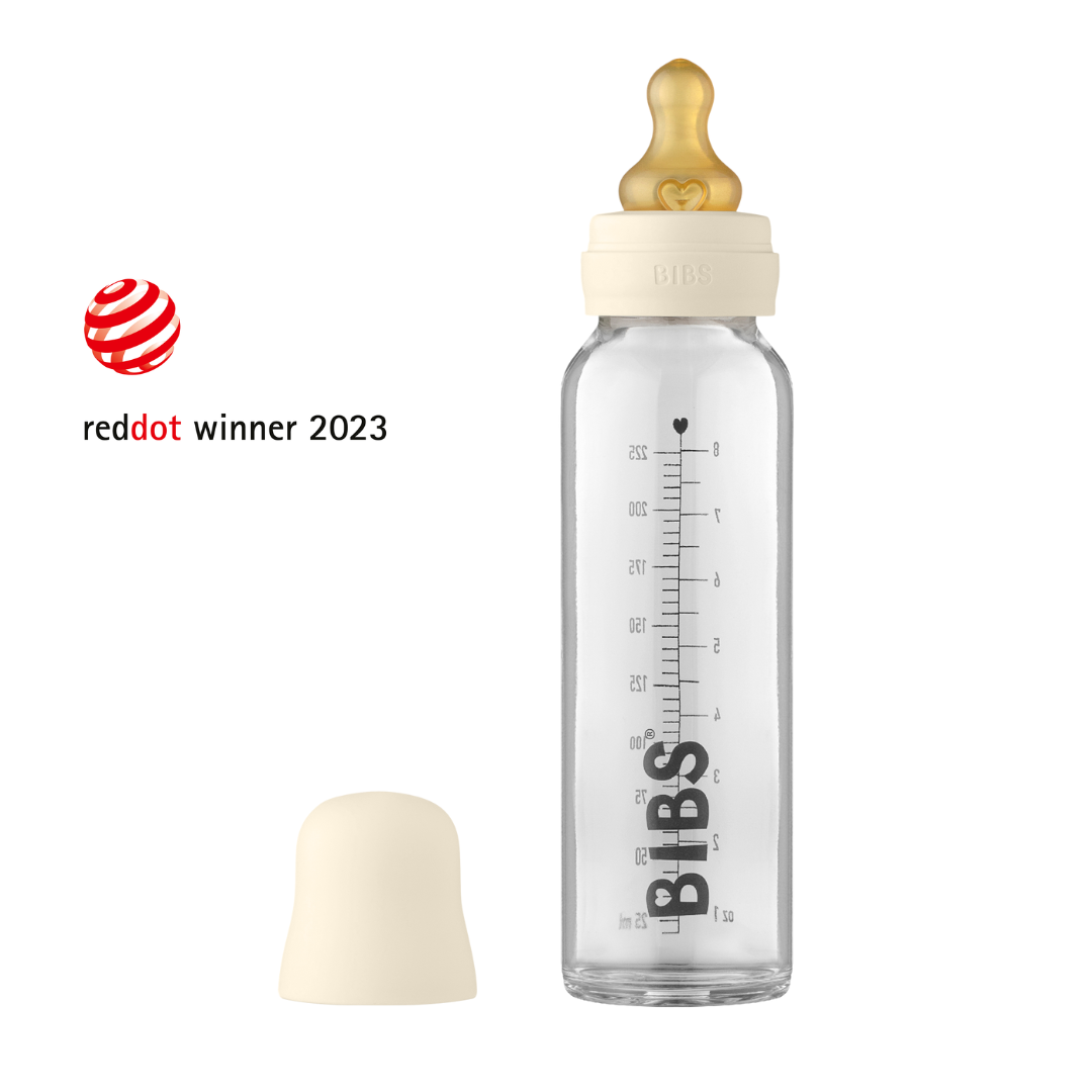 BIBS üveg cumisüvegszett - krémfehér - 225 ml - Pippadu