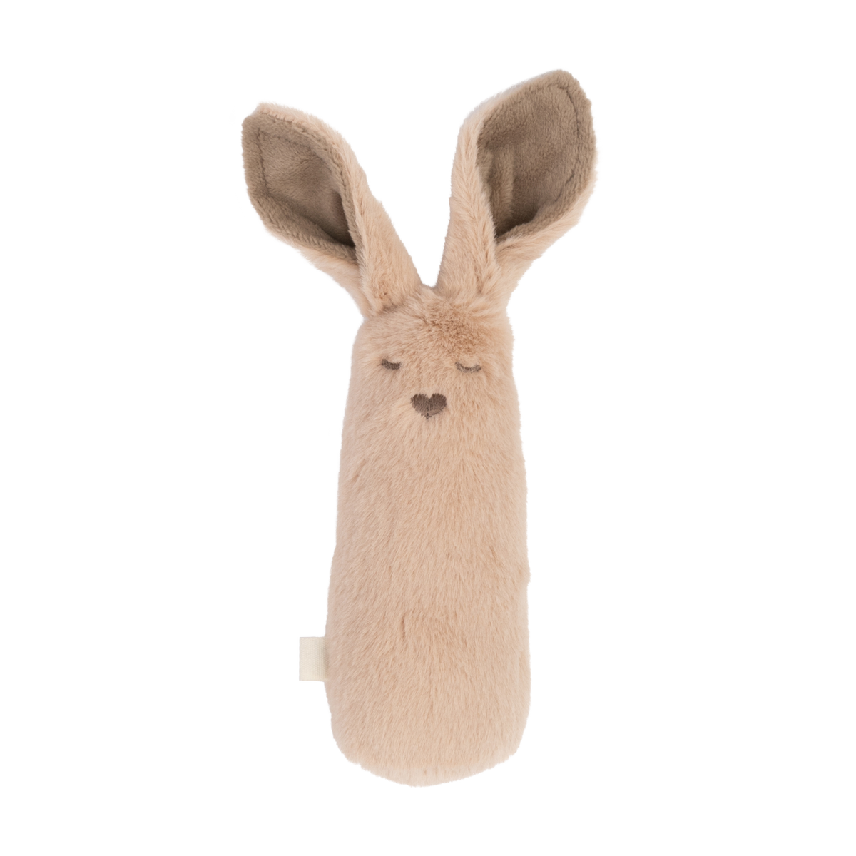 Baba csörgő puha borítással, visszafogott csörgővel - BIBS - pippadu
