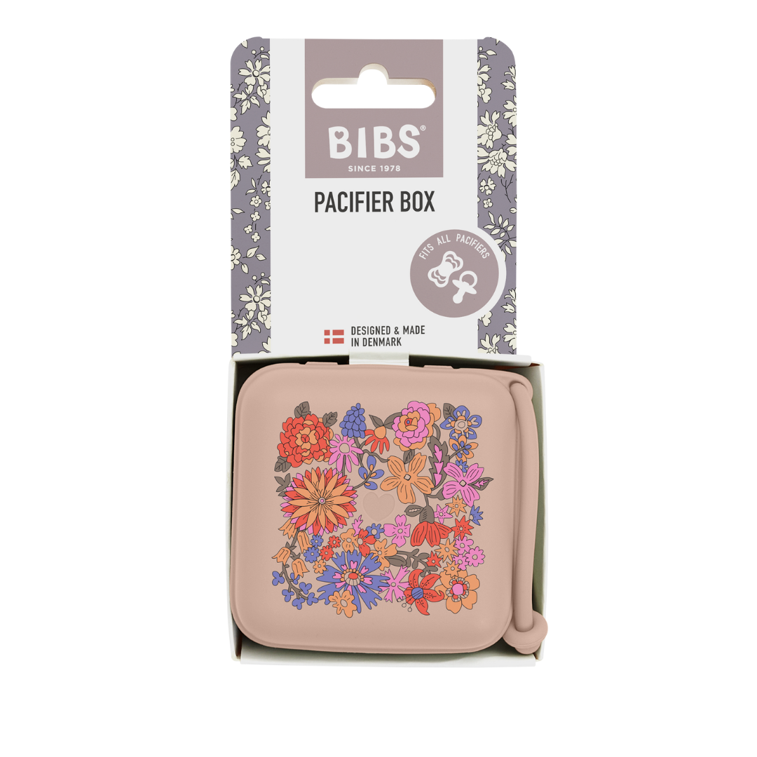 BIBS x LIBERTY cumitartó Nyári virágzás - púderrózsaszín - Pippadu