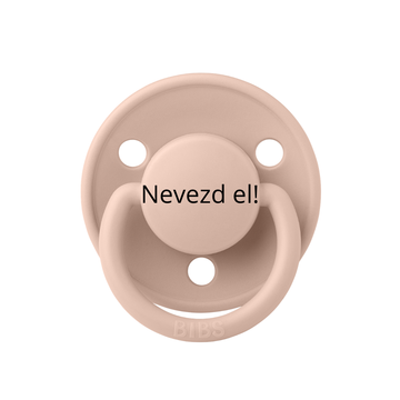 Nevesített BIBS De Lux cumi - púderrózsaszín