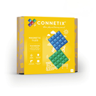 CONNETIX mágneses építőjáték (szivárvány) - Blue & Green Base Plate Pack (2 db)