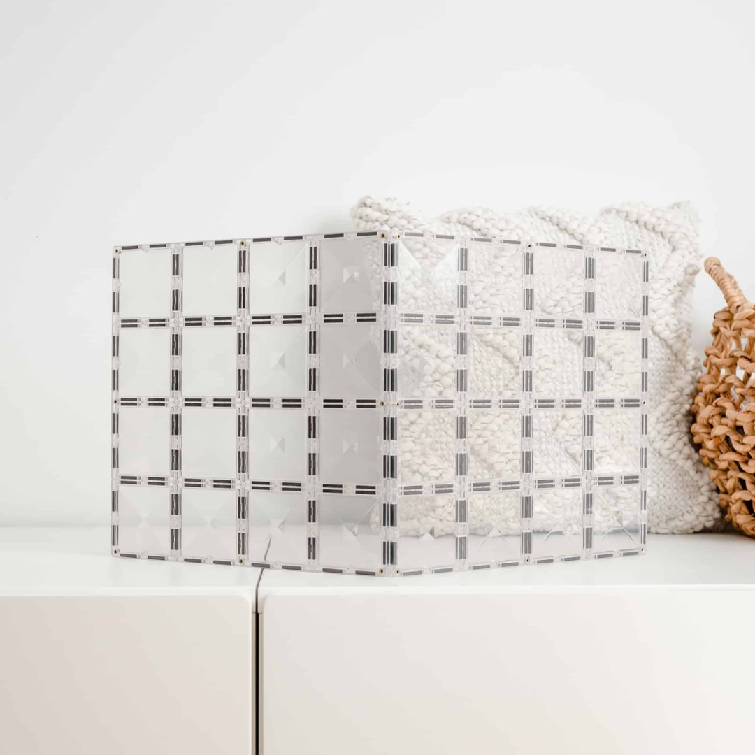 CONNETIX mágneses építőjáték (átlátszó) - Base Plate Pack (2 db)