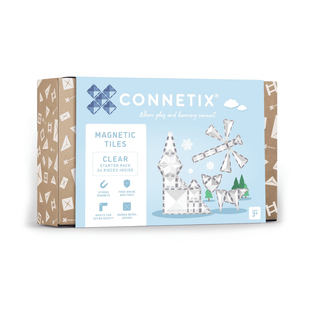 CONNETIX mágneses építőjáték (átlátszó) - Starter Pack (34 db)