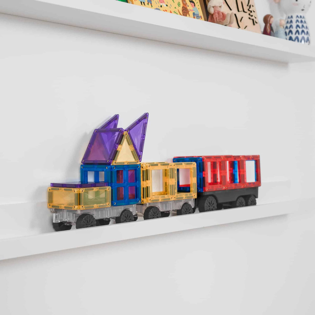 Connetix mágneses építőjáték (szivárvány) - Transport Pack (50 db)