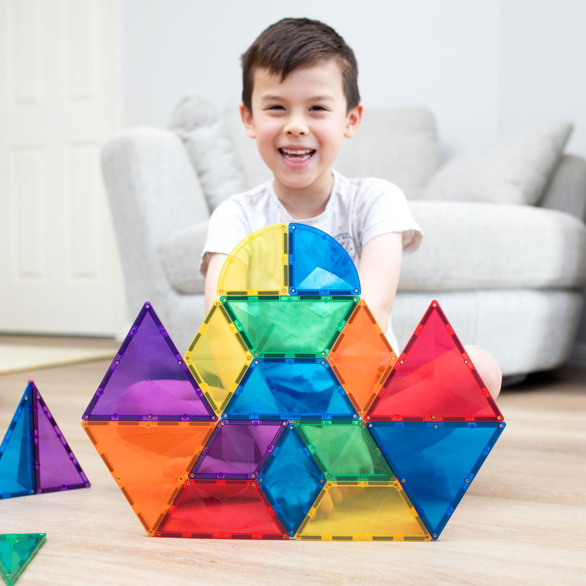 Connetix mágneses építőjáték (szivárvány) - Shape Expansion Pack (36 db)