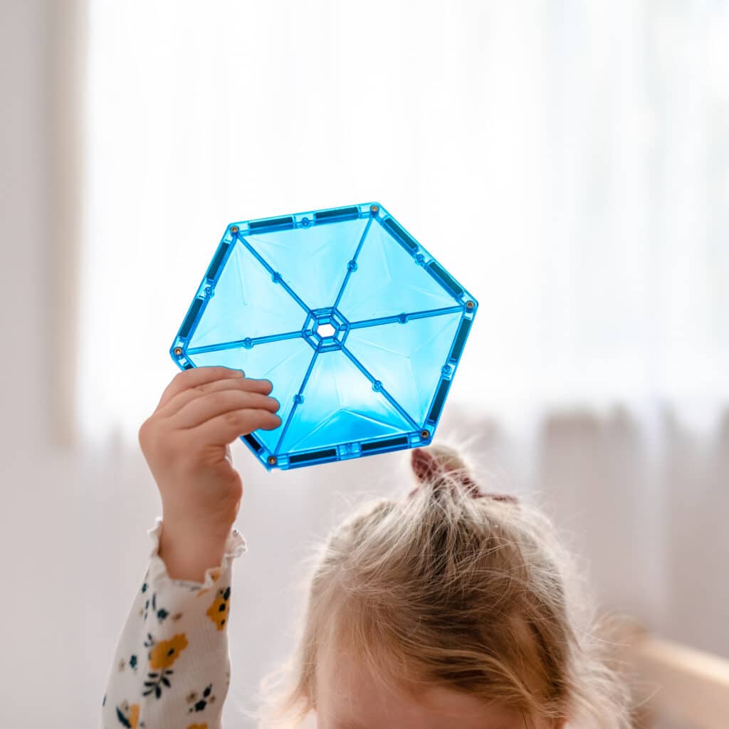 CONNETIX mágneses építőjáték (szivárvány) - Geometry Pack (30 db) - Pippadu