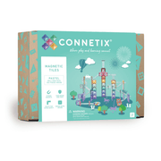 Connetix mágneses golyópálya (pasztell) - 106 db