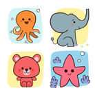 Rajzolás lépésről lépésre - Állatkölykök - Eduludo Djeco játék 4 éves kortól