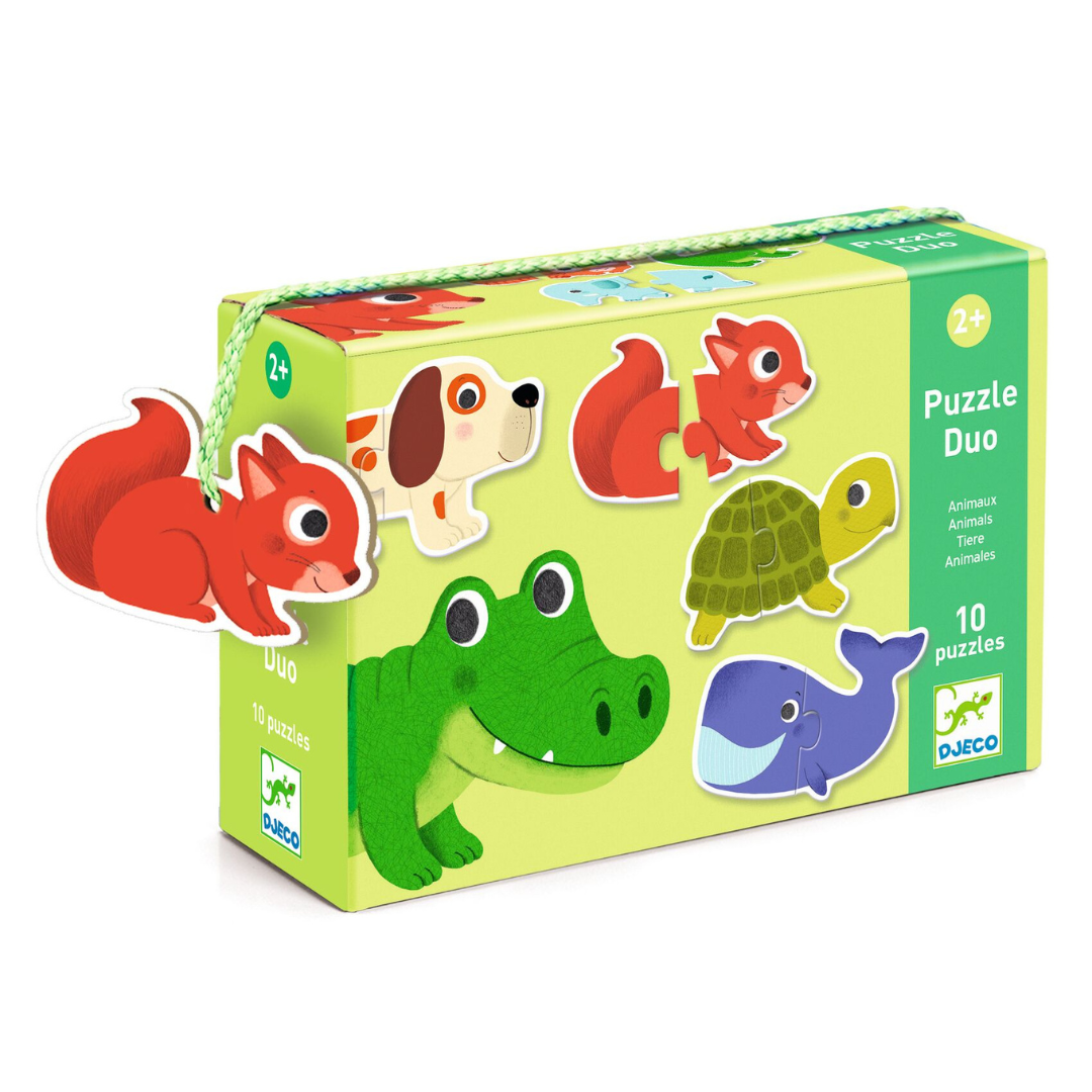 Djeco párosító puzzle - Állatos (20 db)
