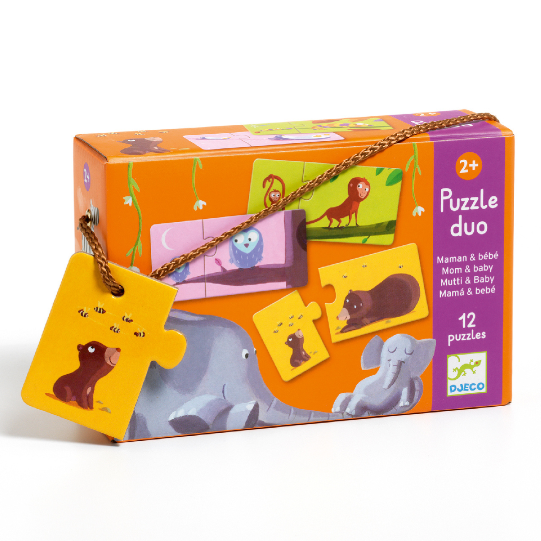 Djeco párosító puzzle - Mama-baba (24 db)