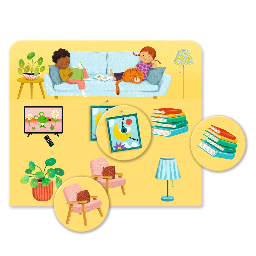 Djeco társasjáték - Házban és ház körül gyerekeknek