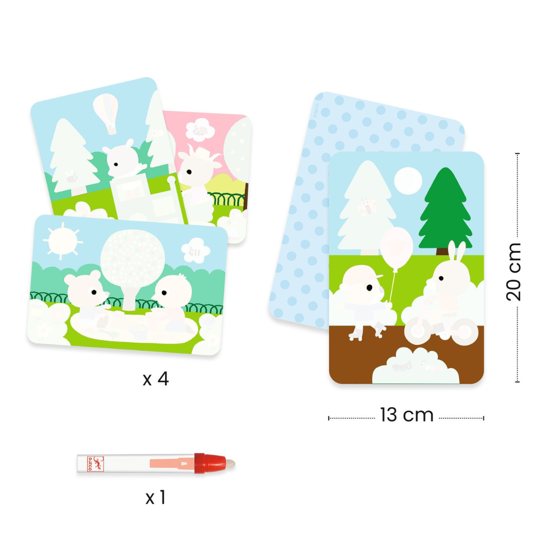 Djeco vízzel színező készlet - Játszótéren - Pippadu