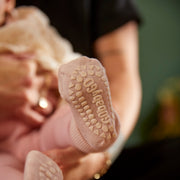GoBabyGo csúszásgátlós bambusz zokni - rózsaszín