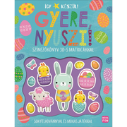 Így készül! - Gyere, nyuszi! - Színezőkönyv 3D-s matricákkal
